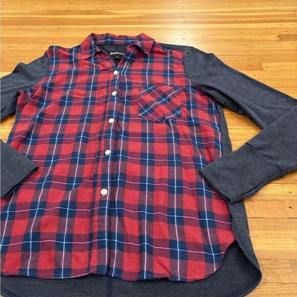 Betabrand Lumberjill Buffalo Plaid flannel/long sleeve button down shirt - Picture 2 of 5